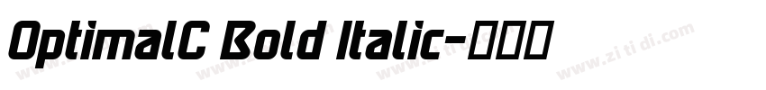 OptimalC Bold Italic字体转换